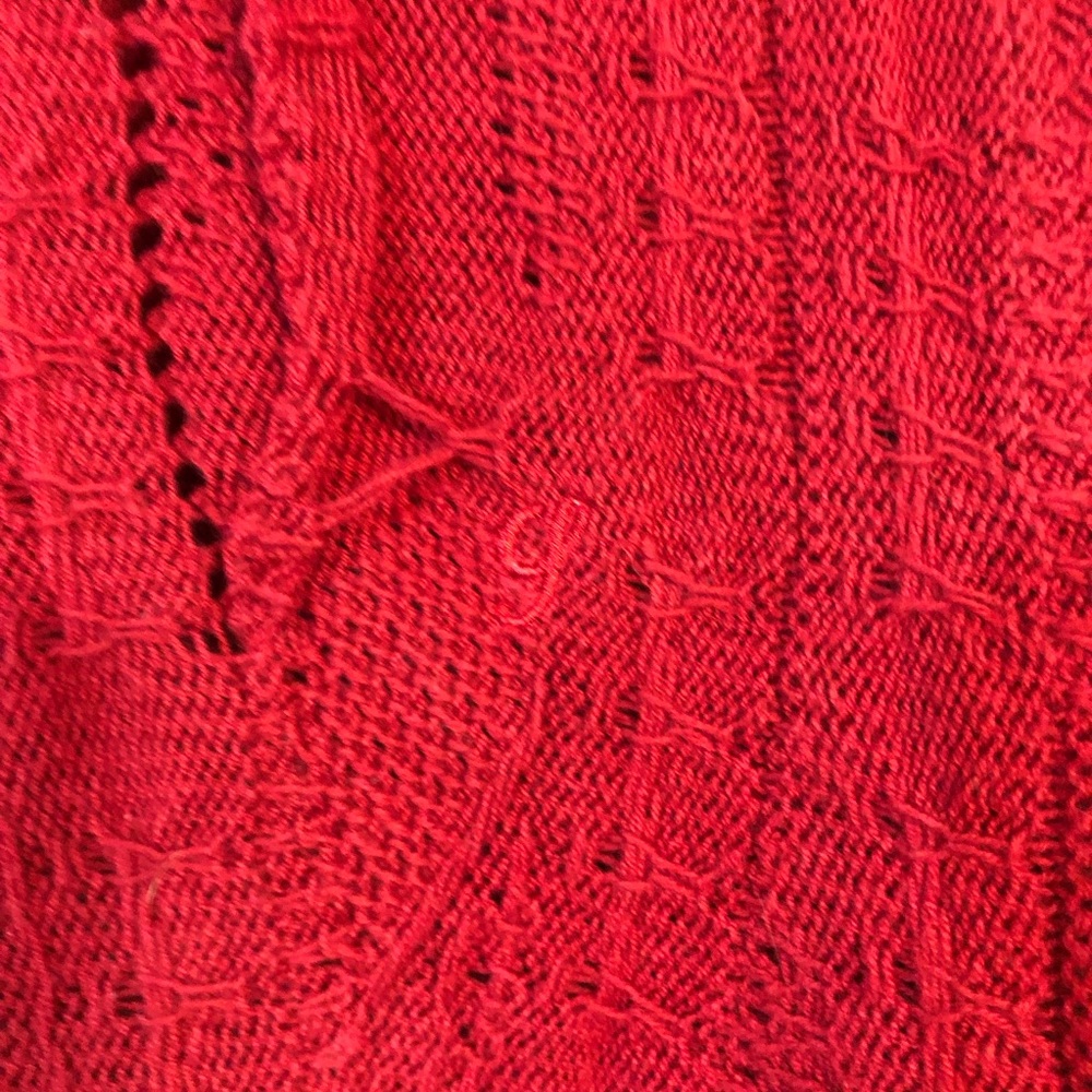 Supreme Textured Pattern Sweater Red Large - Picture 6 of 6